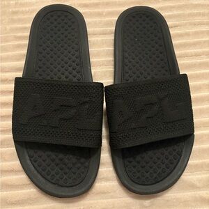 APL Black Slide Sandals